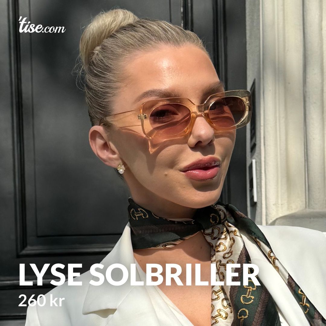 Lyse solbriller