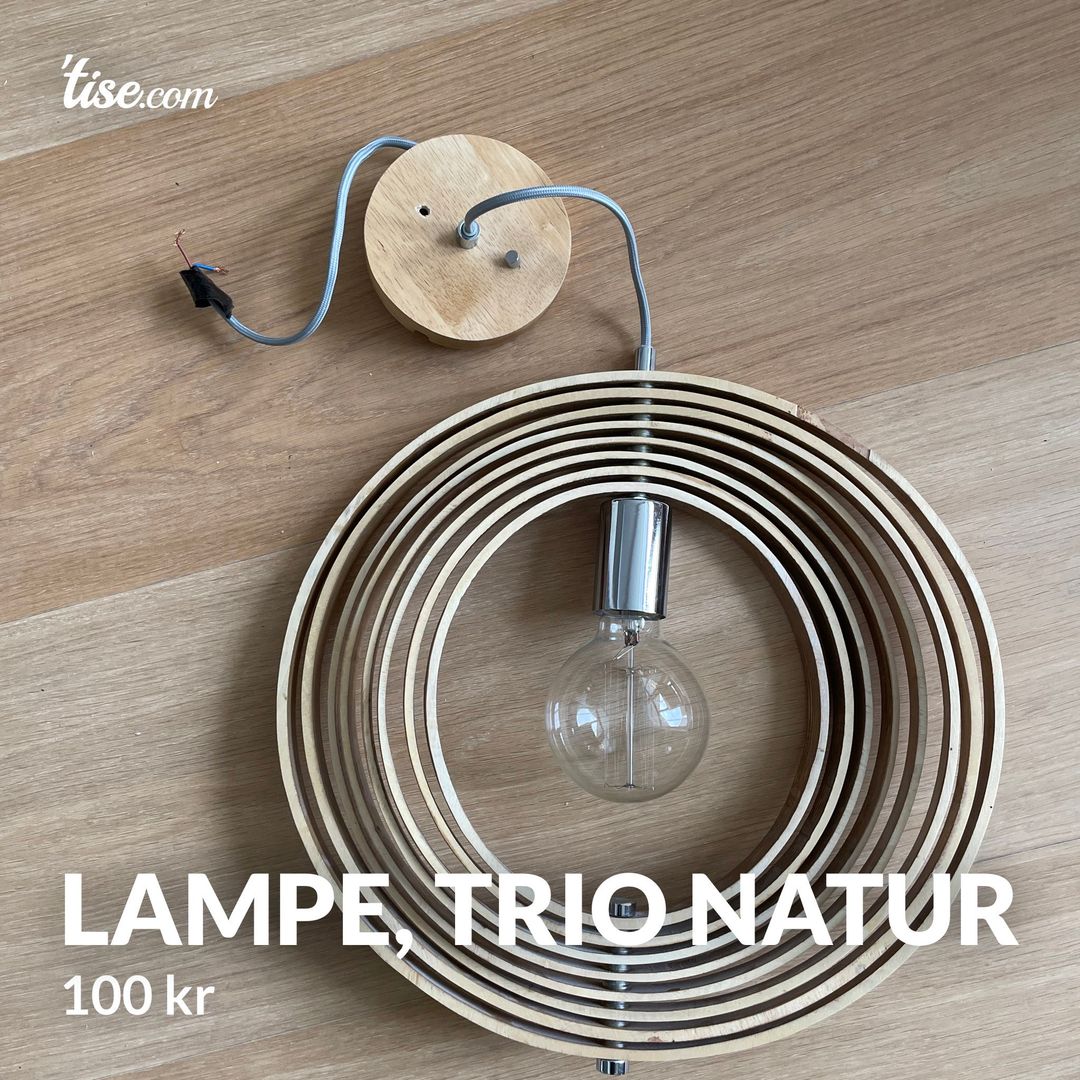 Lampe trio natur