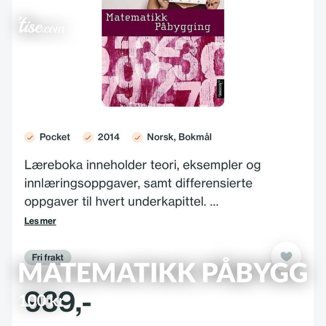 Matematikk påbygg