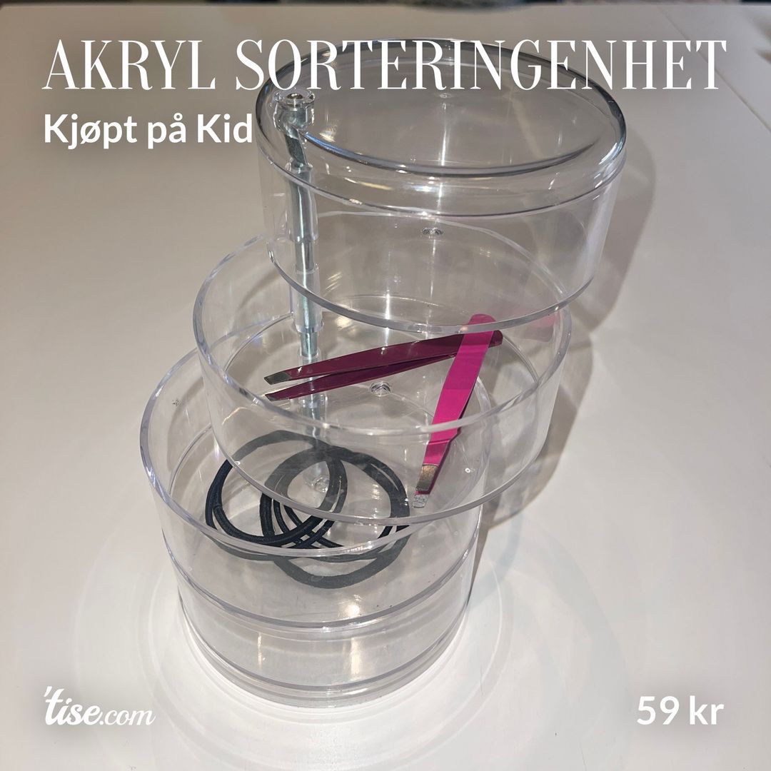 Akryl sorteringenhet