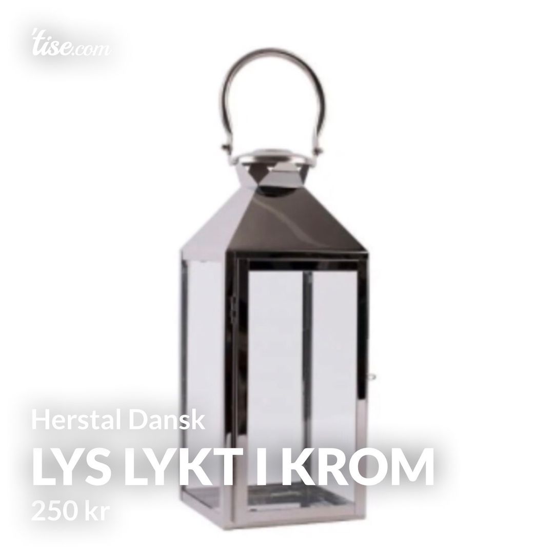 Lys lykt i krom