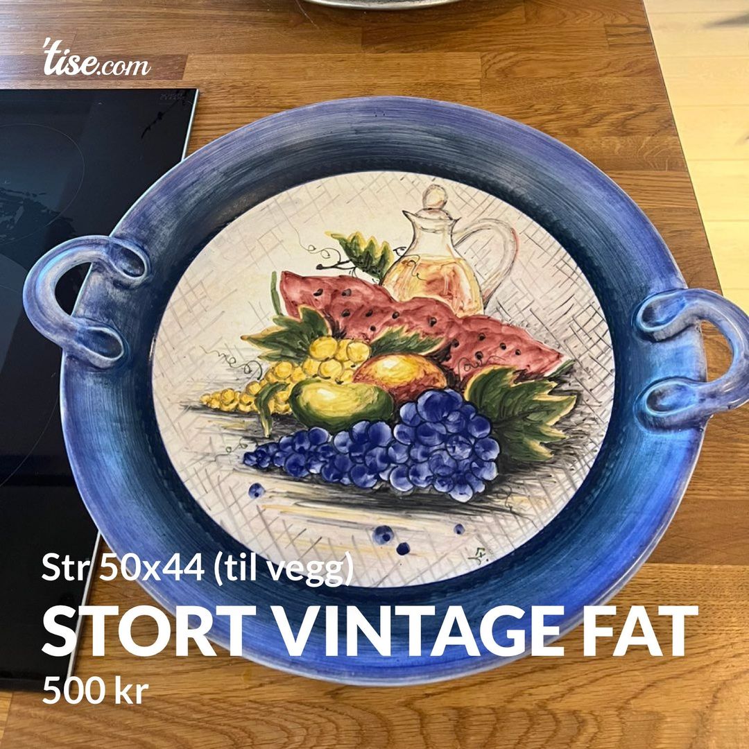 Stort vintage fat