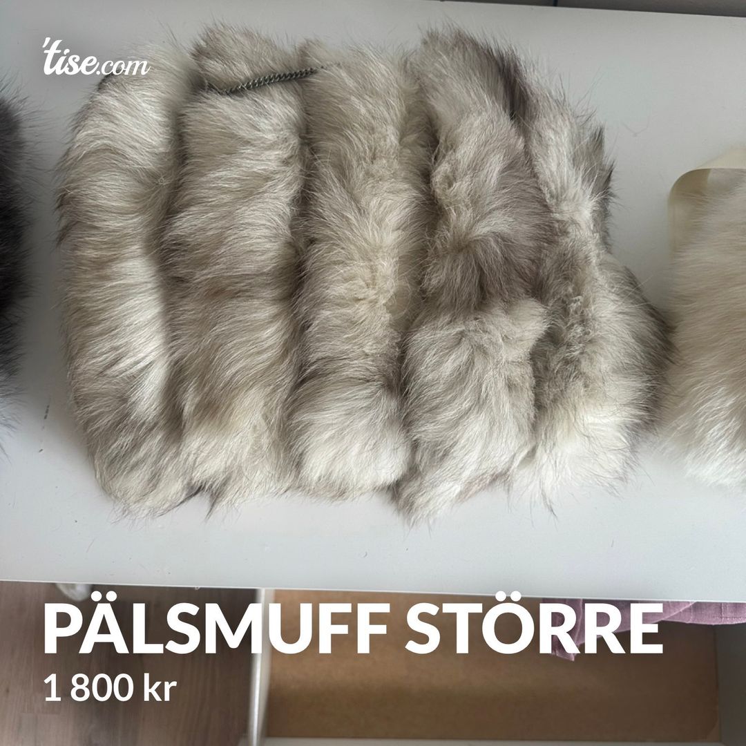 Pälsmuff större