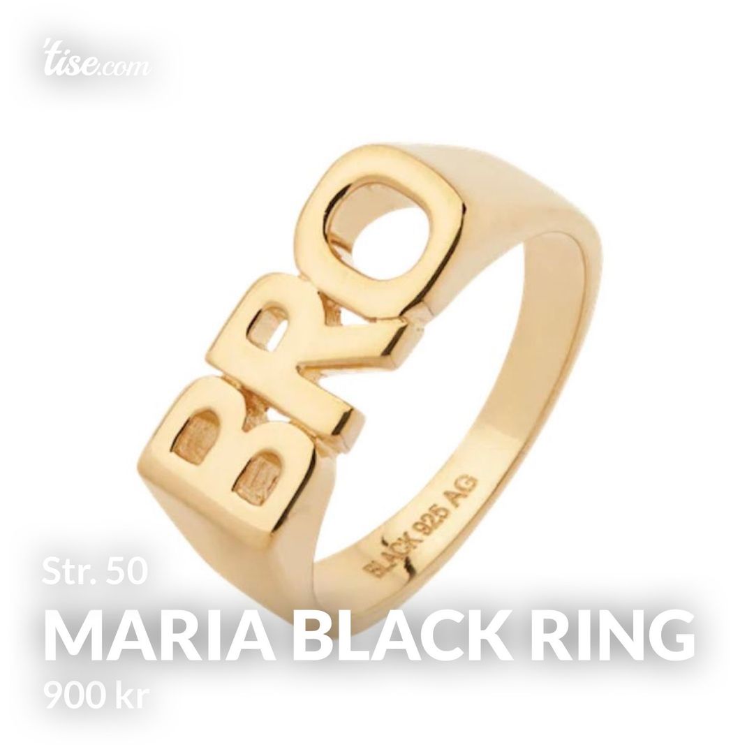 Maria Black Ring