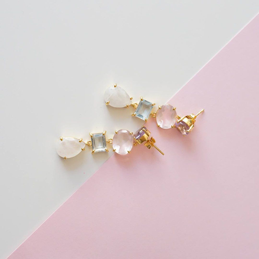 Gemstone earring