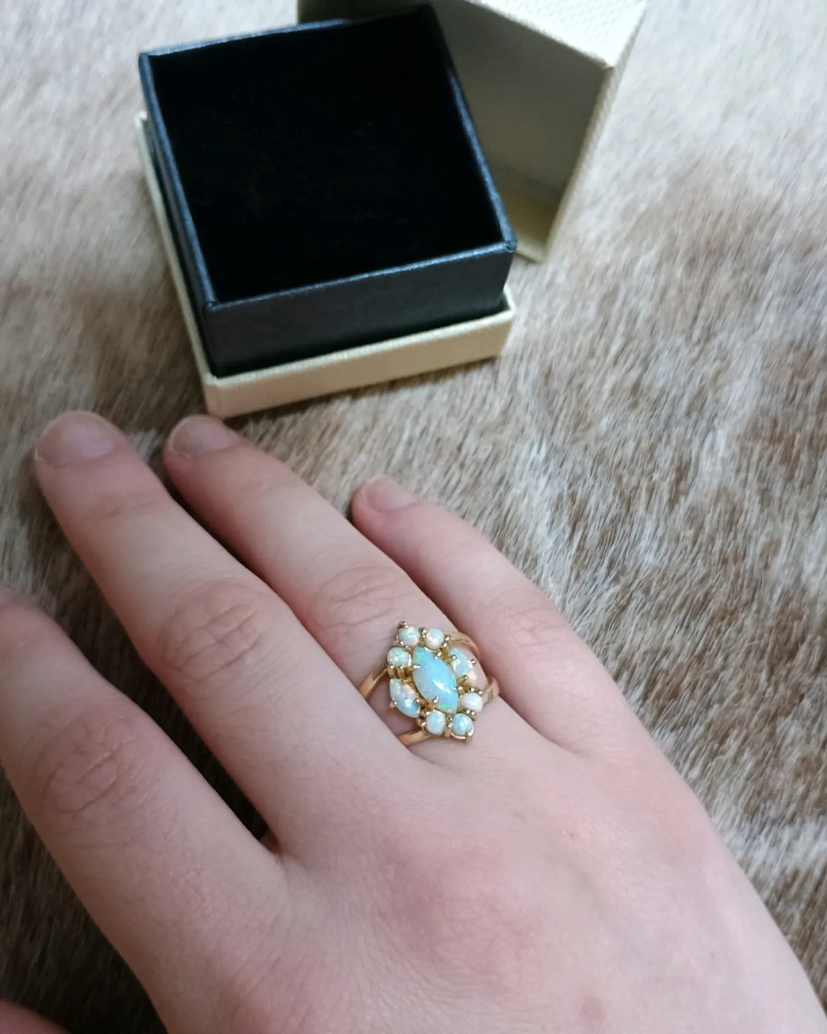 Ring Opal Sten