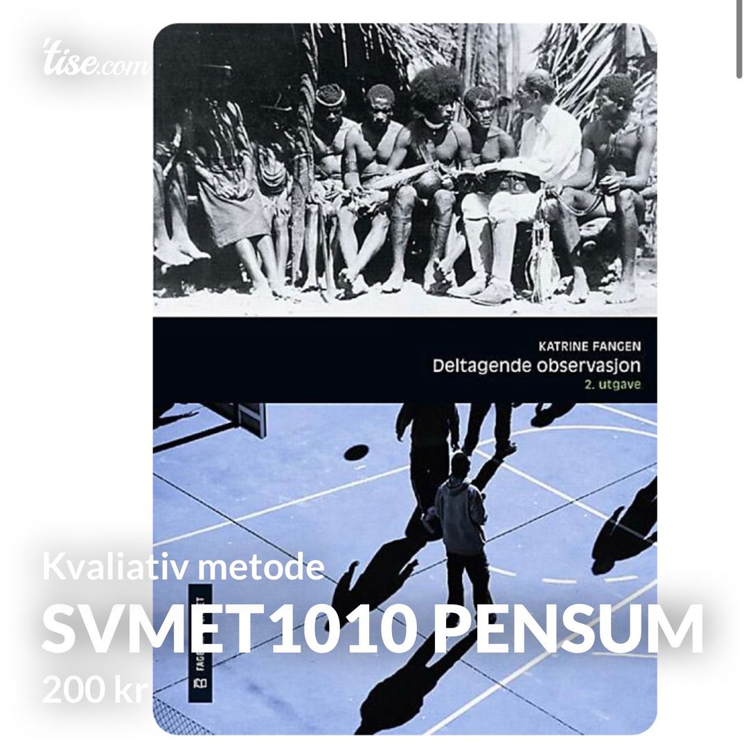 Svmet1010 pensum