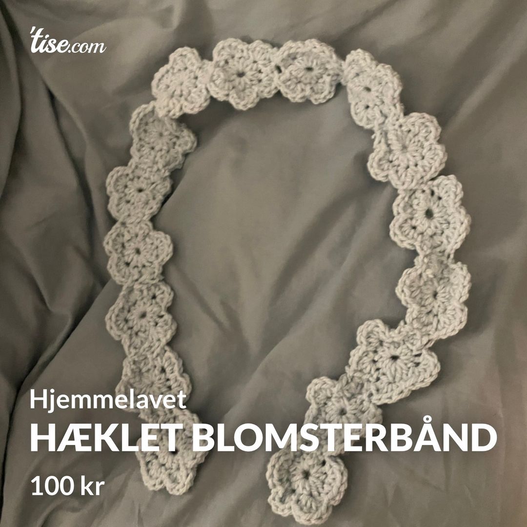 Hæklet blomsterbånd