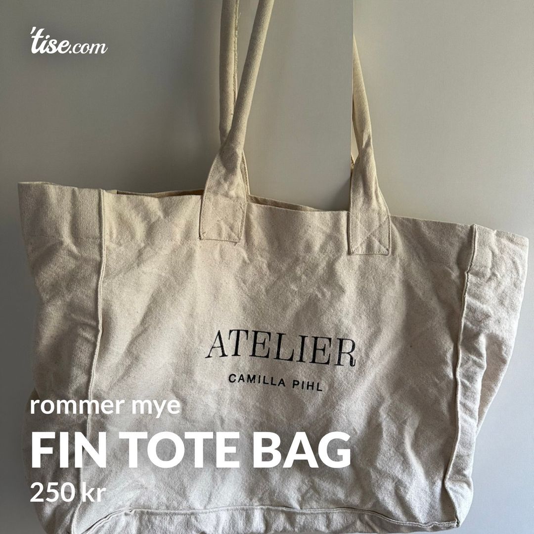 fin tote bag