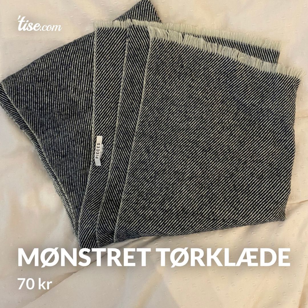 Mønstret tørklæde