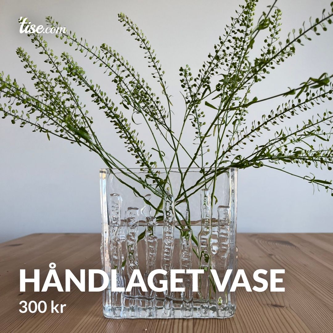 Håndlaget vase