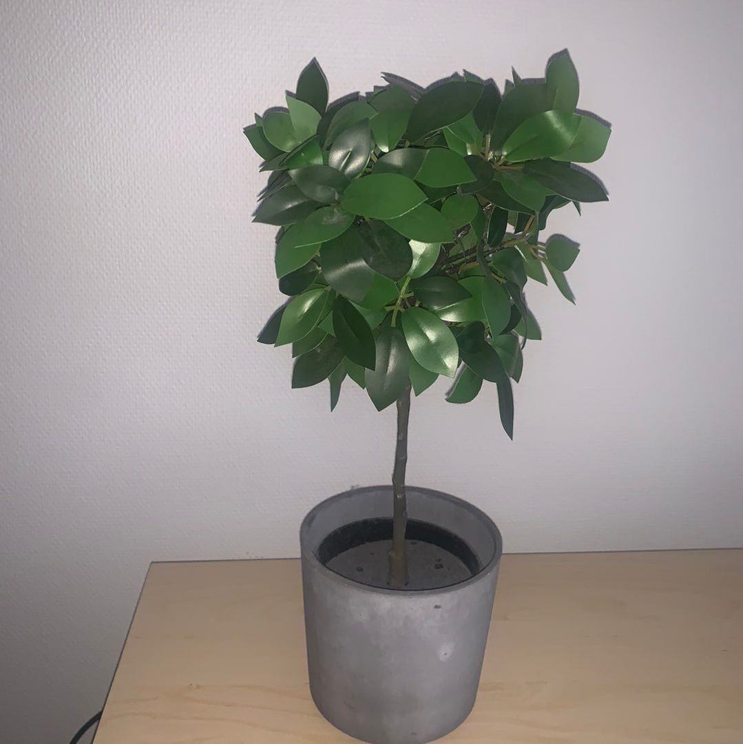 Kunstig plante+potte