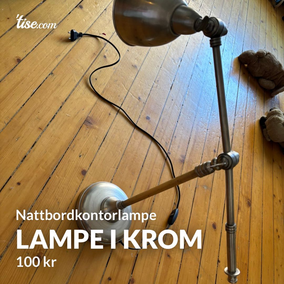 Lampe i krom