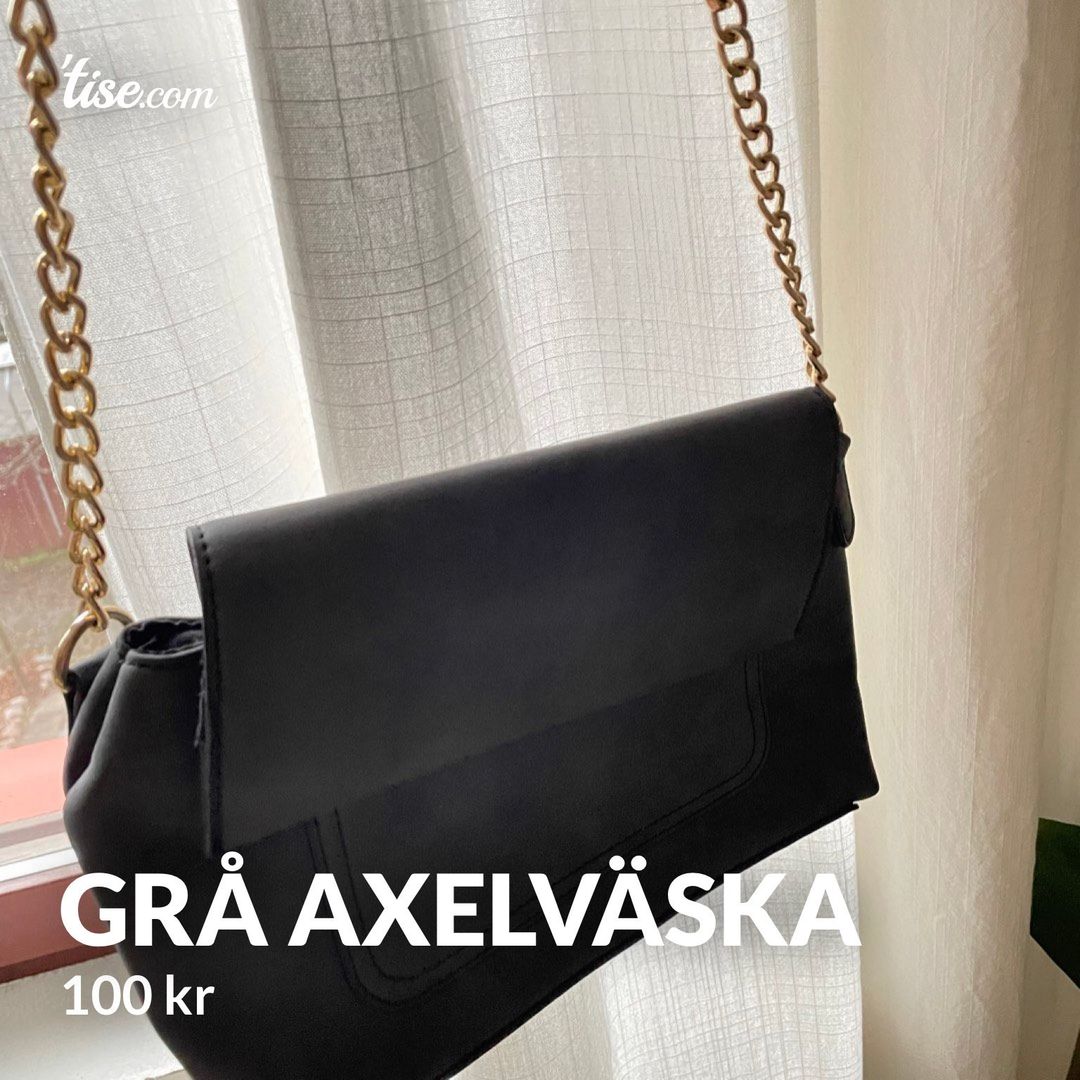 Grå axelväska