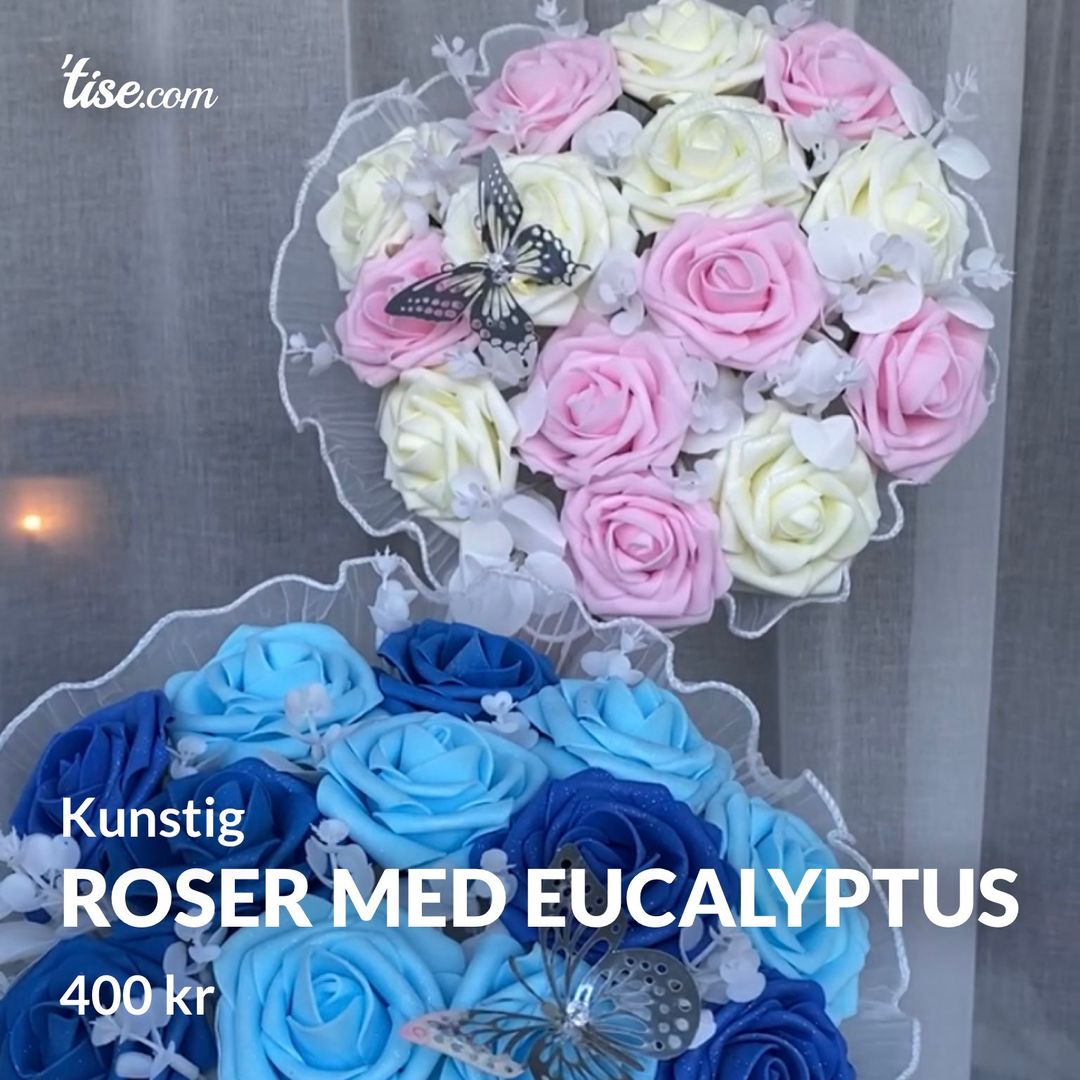 Roser med eucalyptus