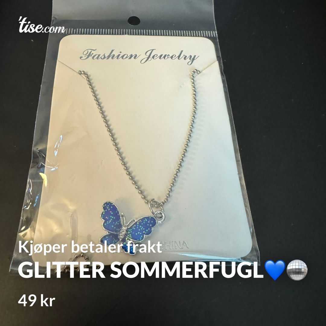 Glitter sommerfugl💙🪩