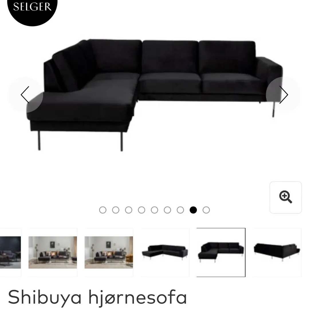 Sofa i velour