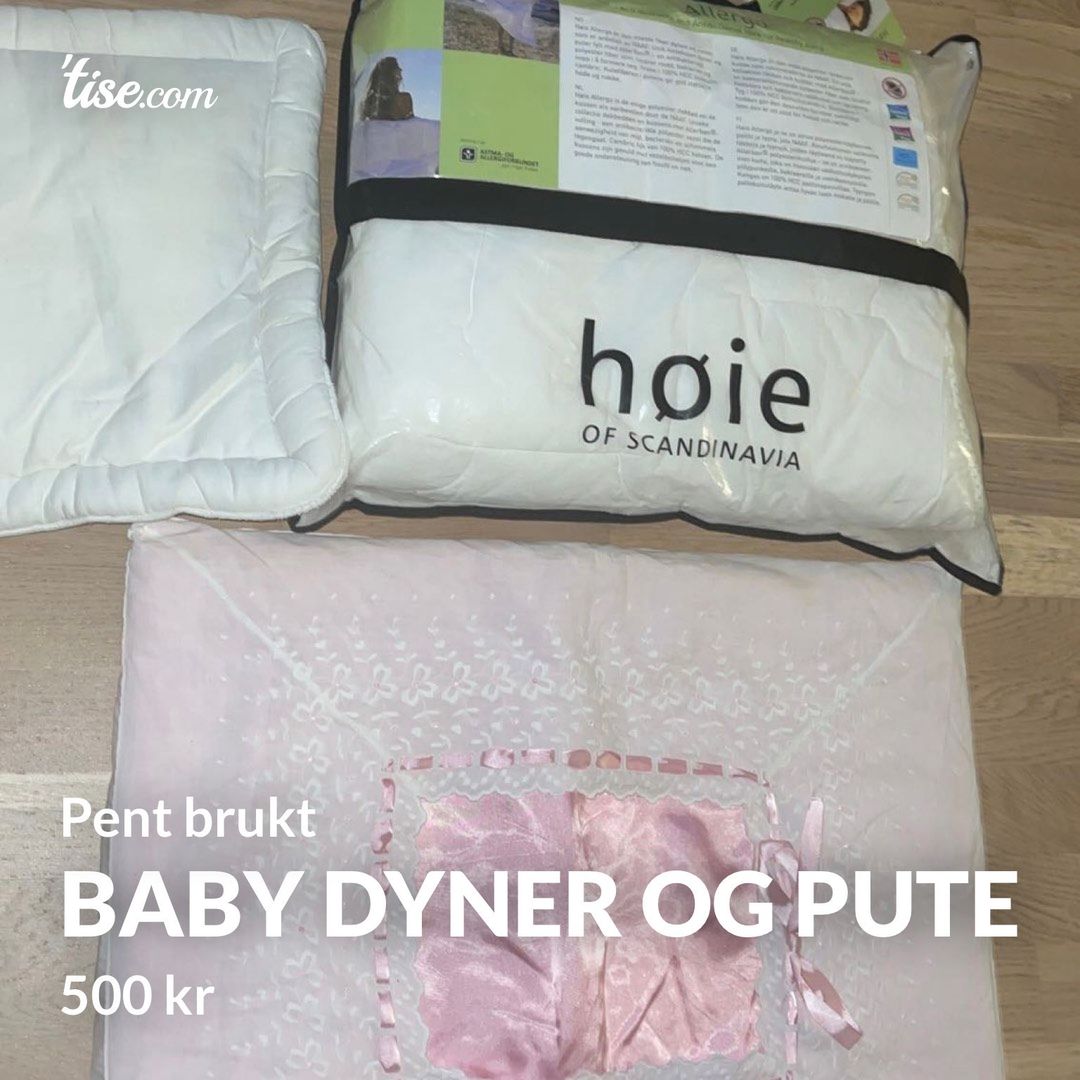 Baby dyner og pute