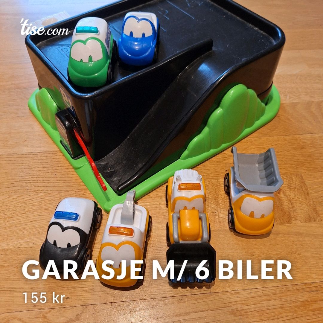 Garasje m/ 6 biler