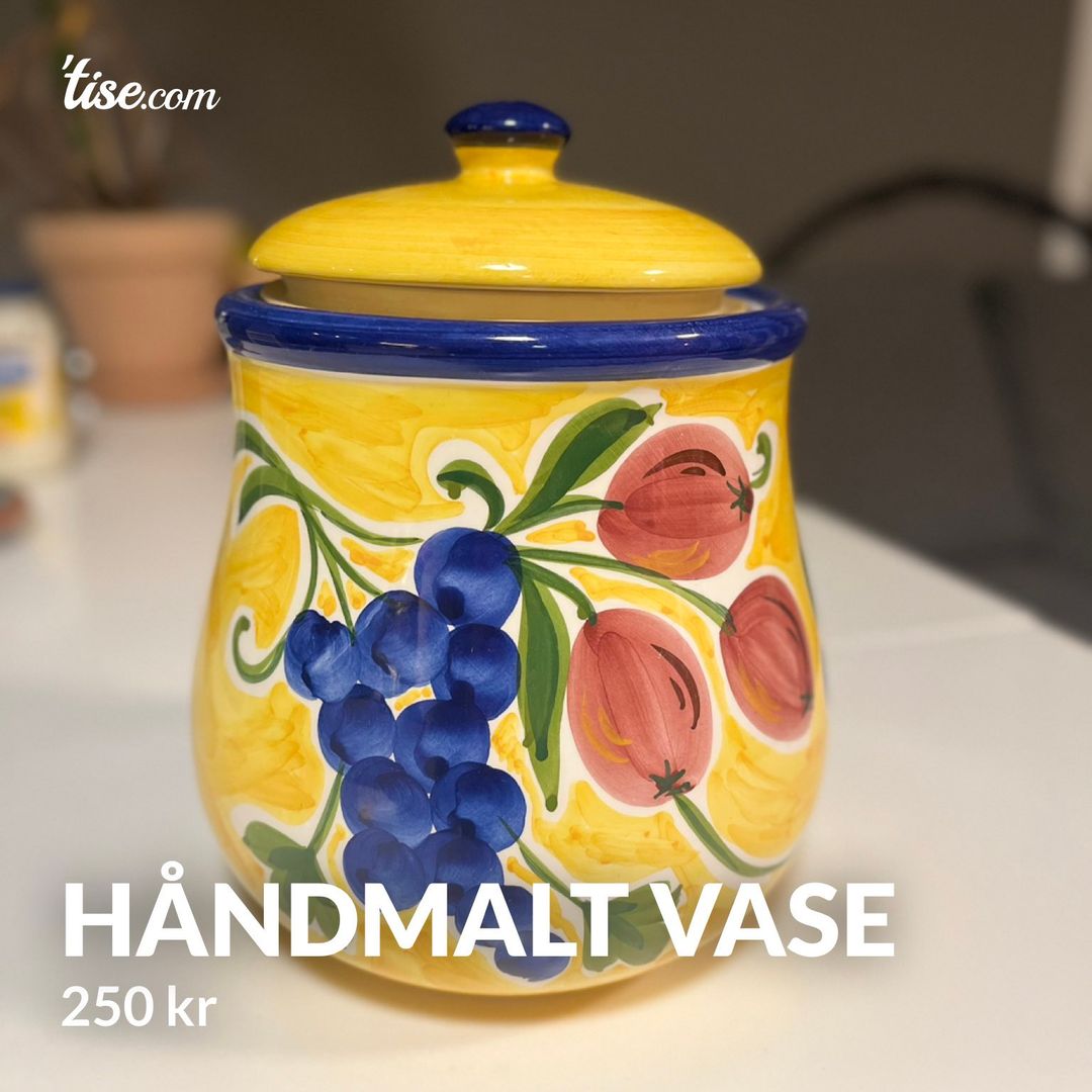 Håndmalt Vase