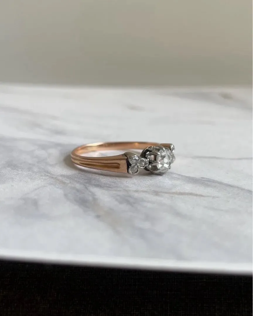 Rosecut diamantring