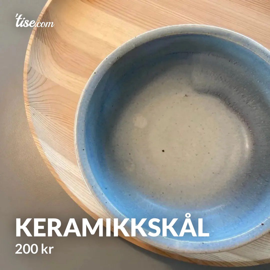 Keramikkskål