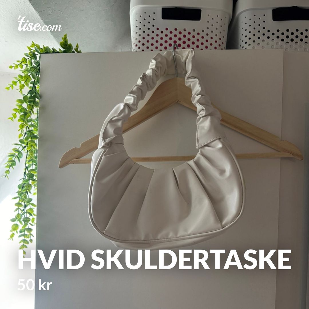 Hvid skuldertaske