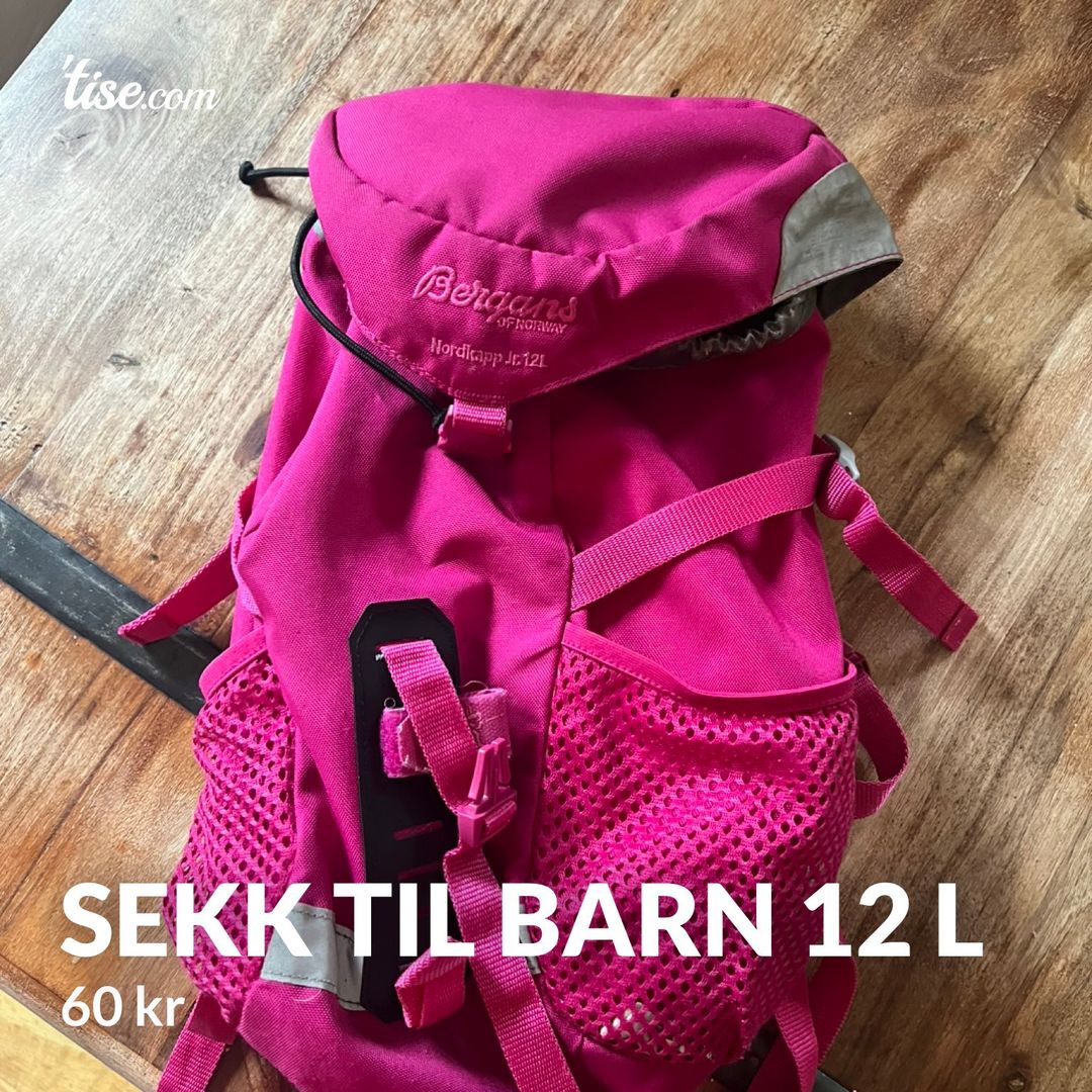 Sekk til barn 12 L