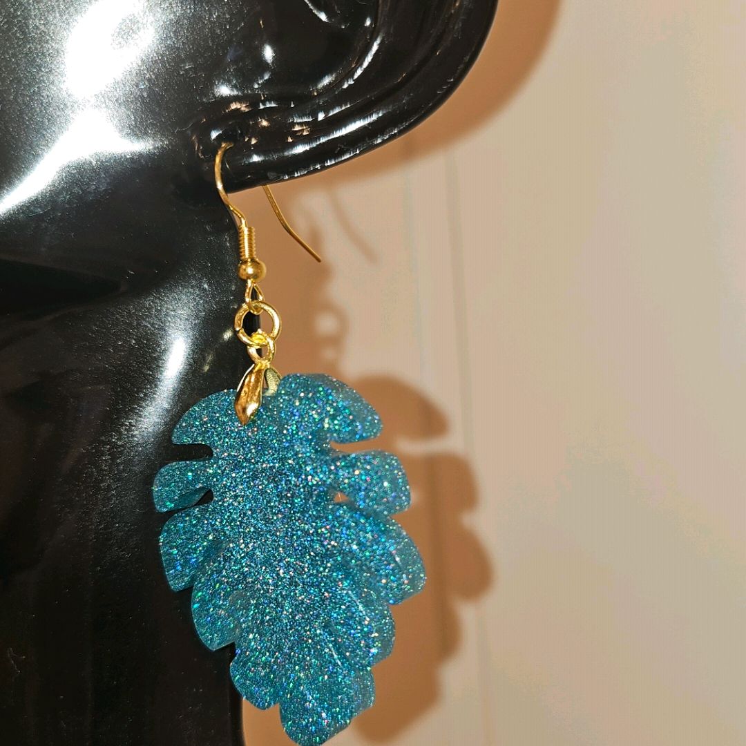 Earrings Laser Blue