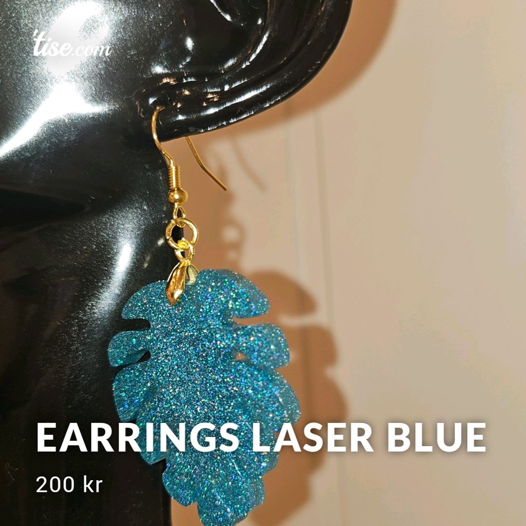 Earrings Laser Blue