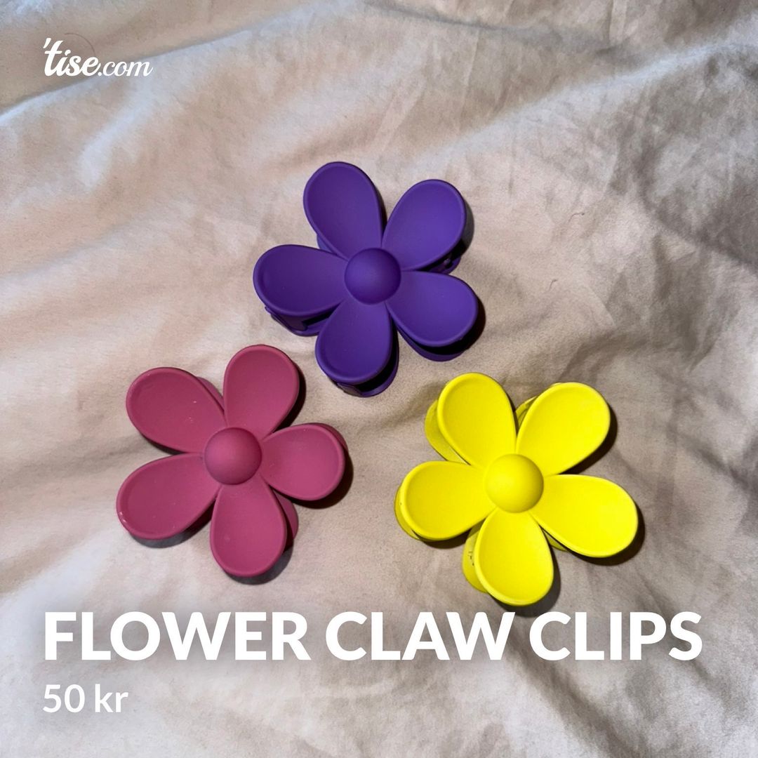 Flower claw clips