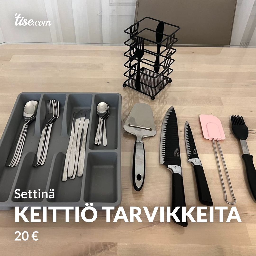 Keittiö tarvikkeita