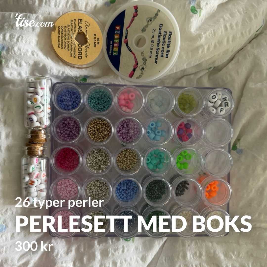 Perlesett med boks