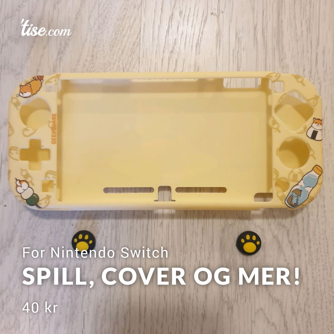 Spill cover og mer!