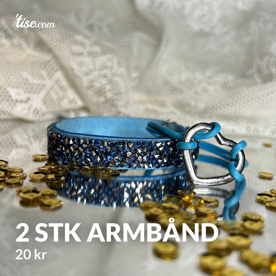 2 stk armbånd