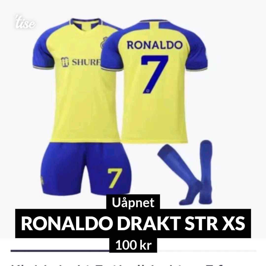 Ronaldo drakt Str xs