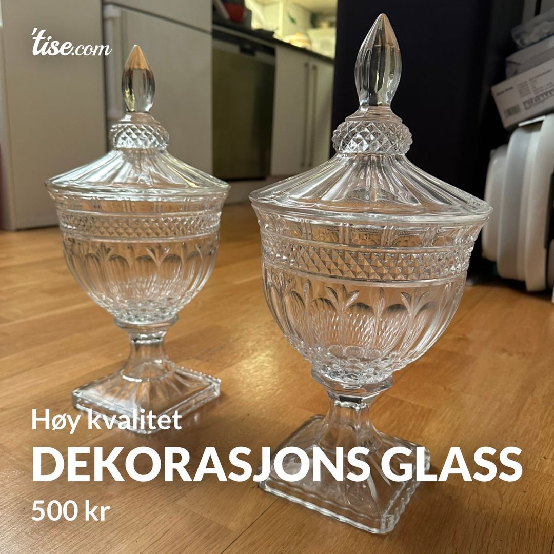 Dekorasjons glass