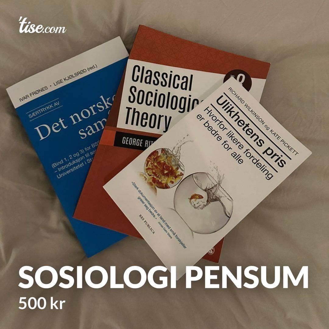 Sosiologi Pensum