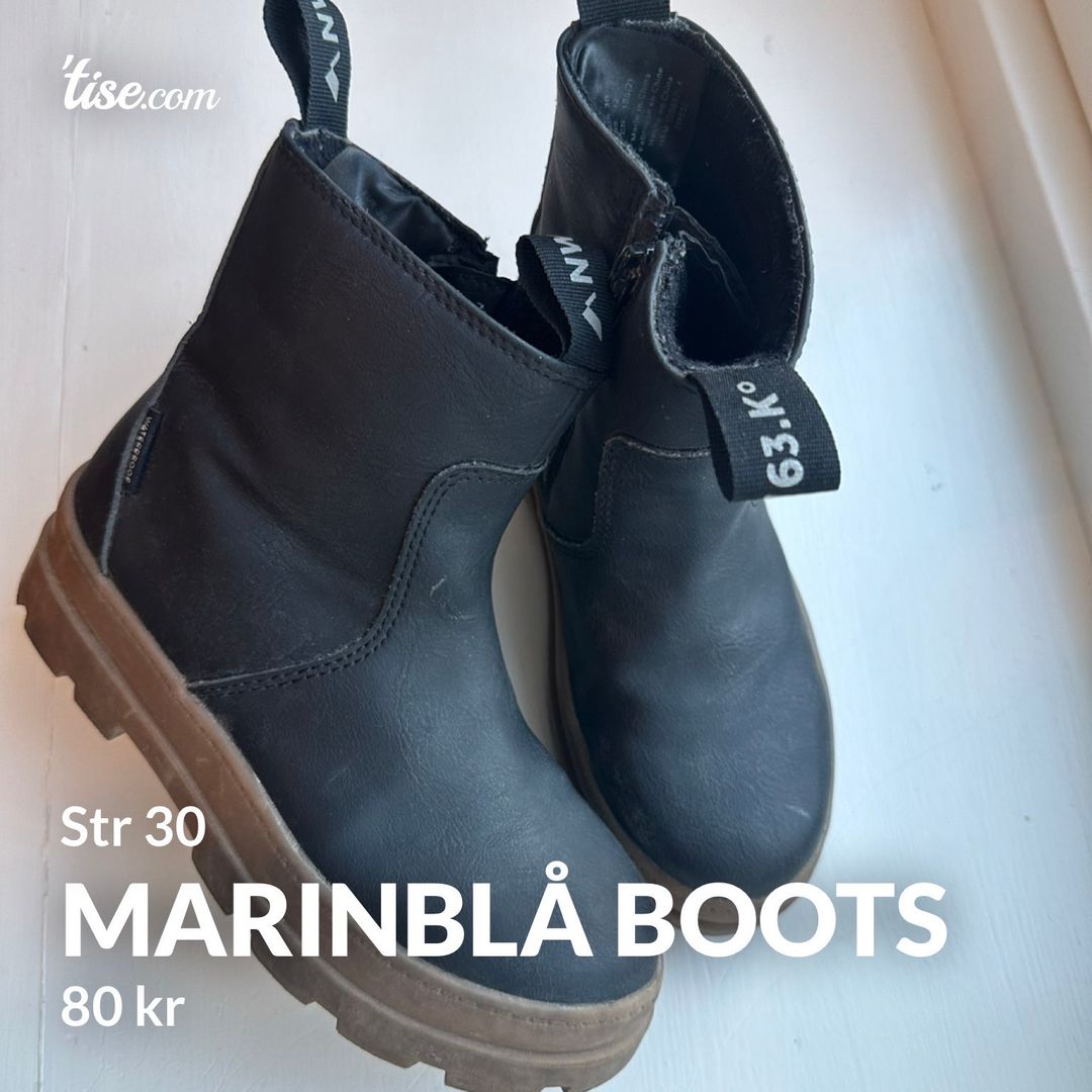 Marinblå boots