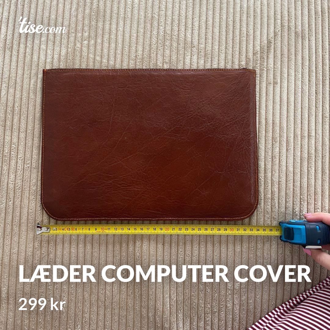 Læder computer cover