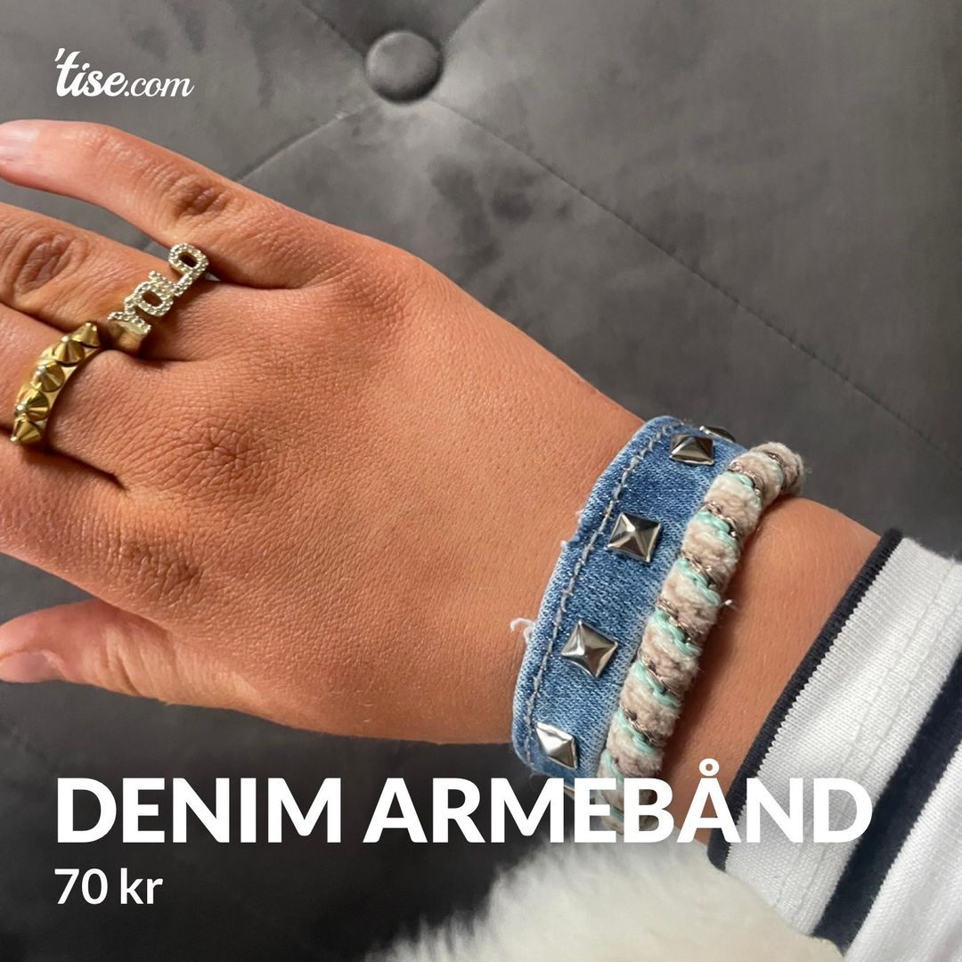 Denim armebånd