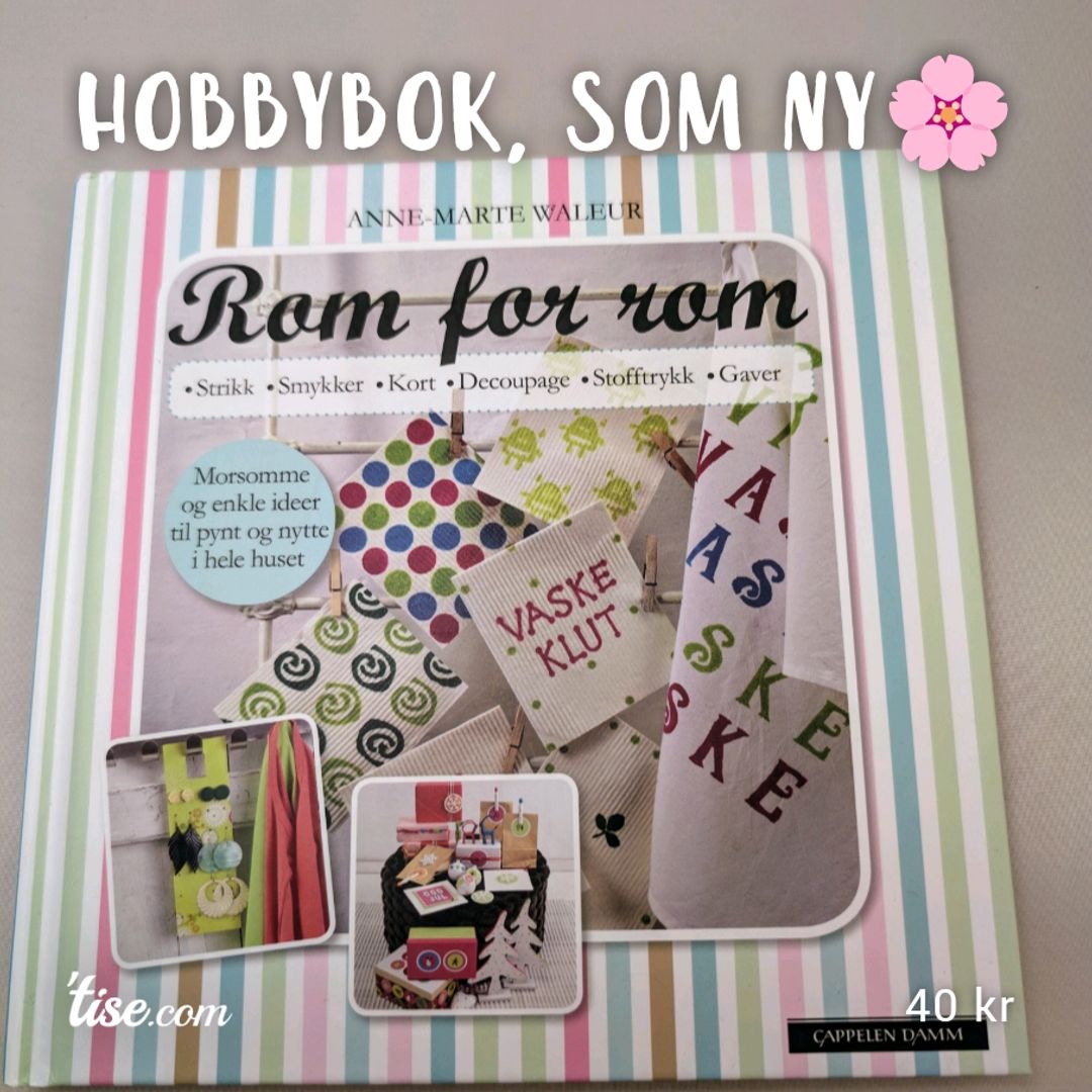 Hobbybok som ny🌸