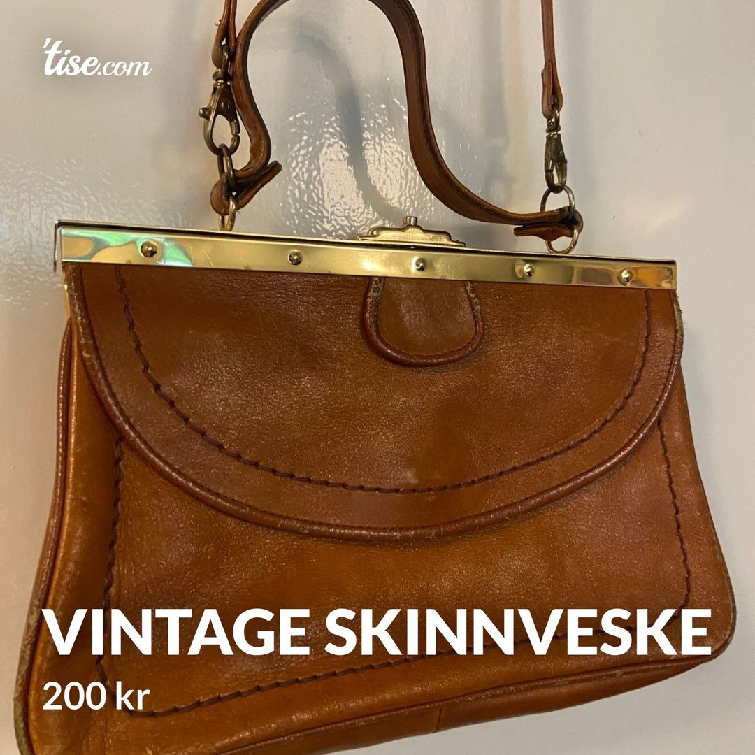 Vintage skinnveske