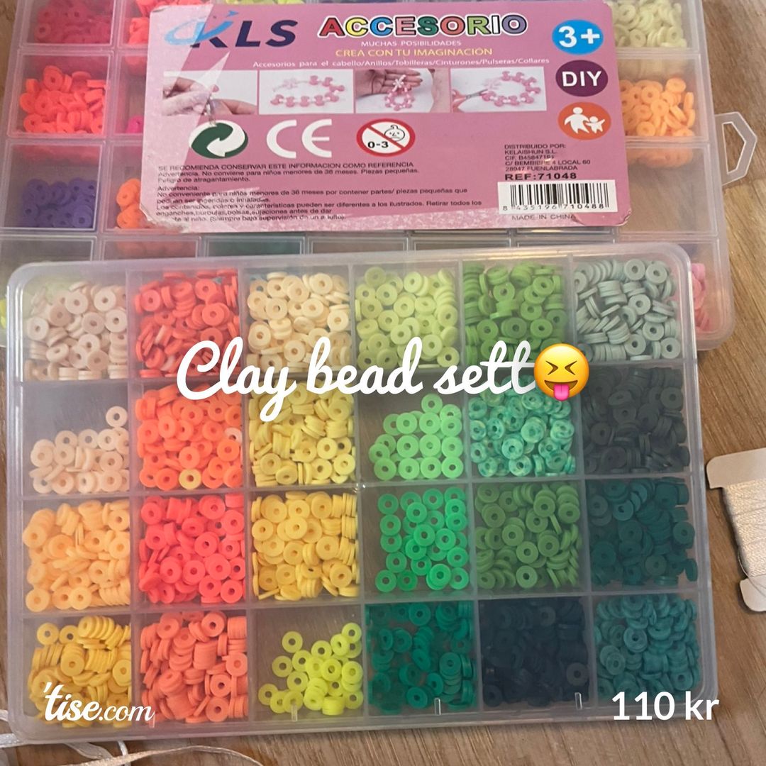 Clay bead sett😝