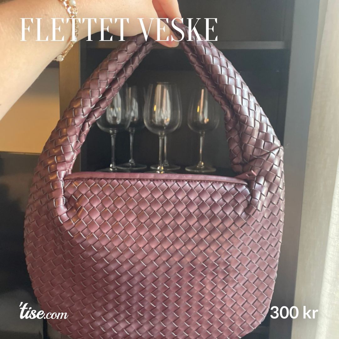 Flettet veske