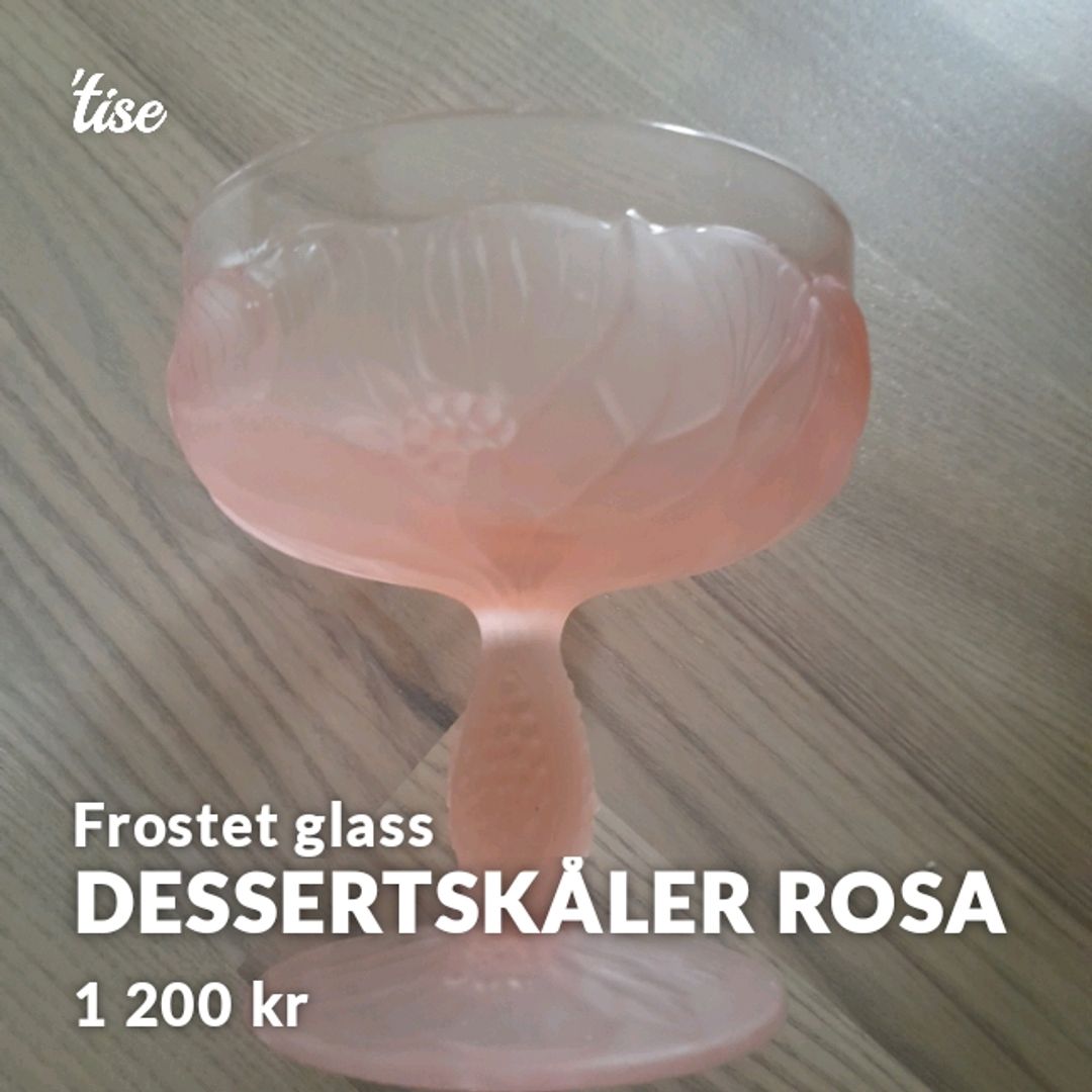 Dessertskåler Rosa