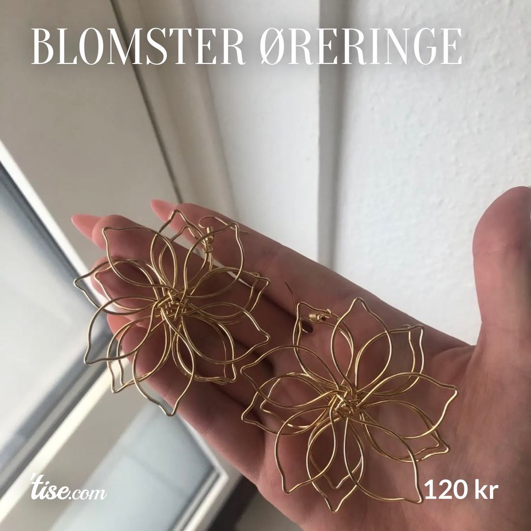 Blomster øreringe