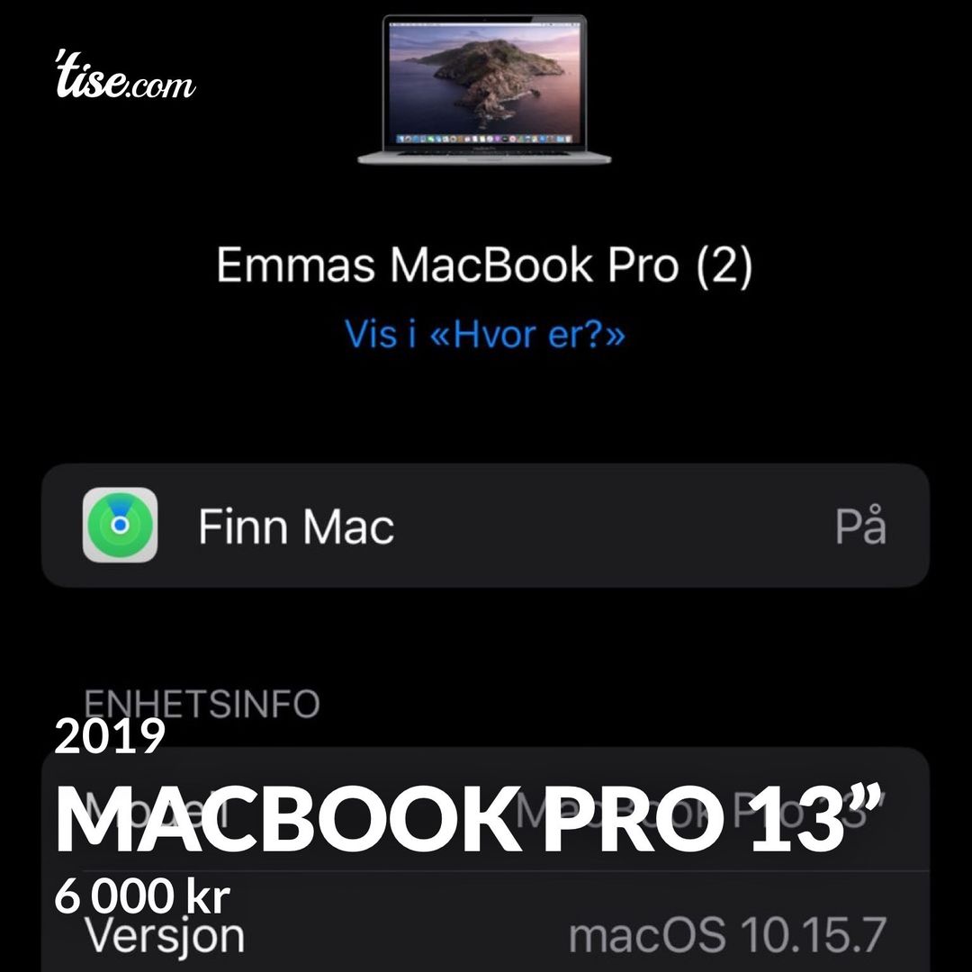 Macbook pro 13”