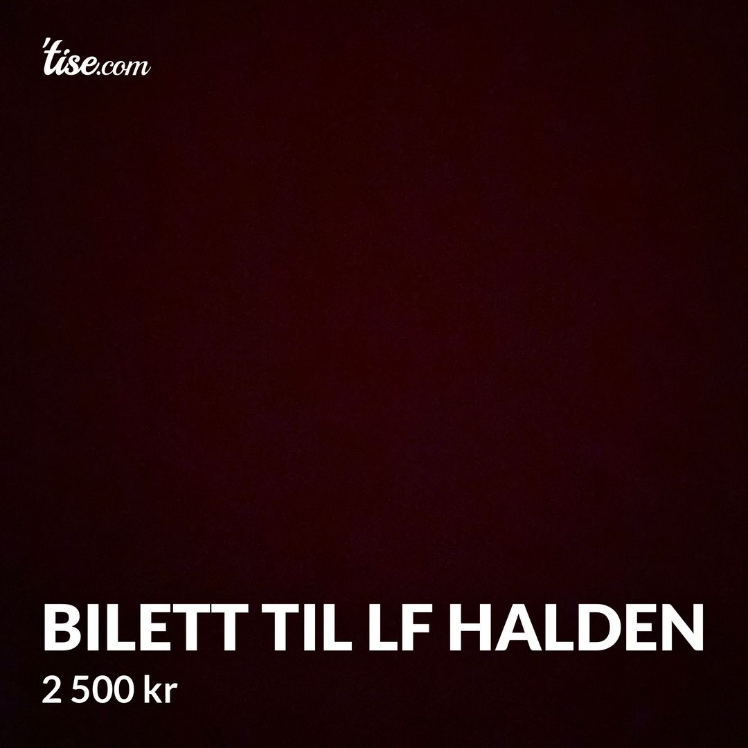 Bilett til LF halden