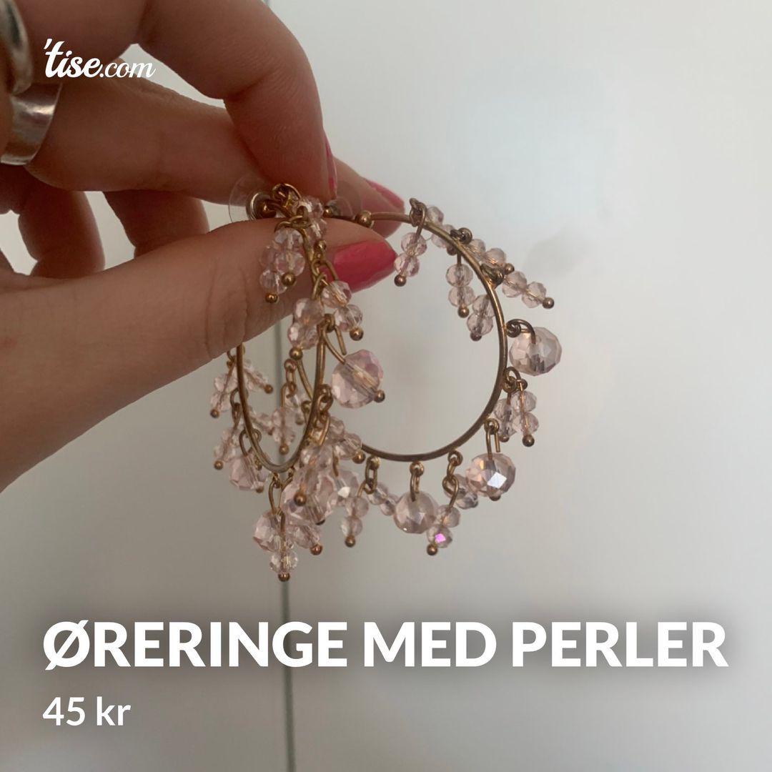 Øreringe med perler